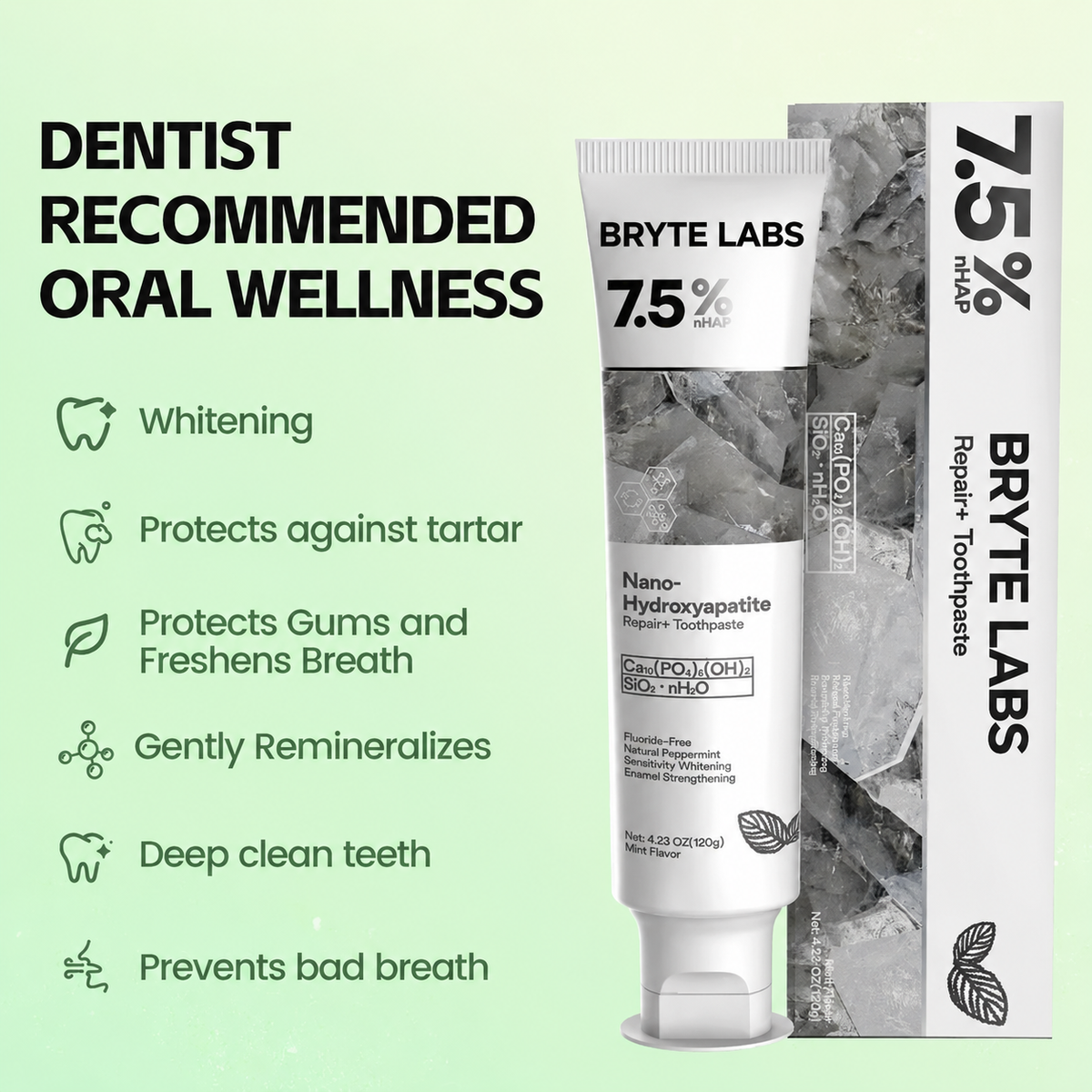 Hydroxyapatite Remineralizing Toothpaste