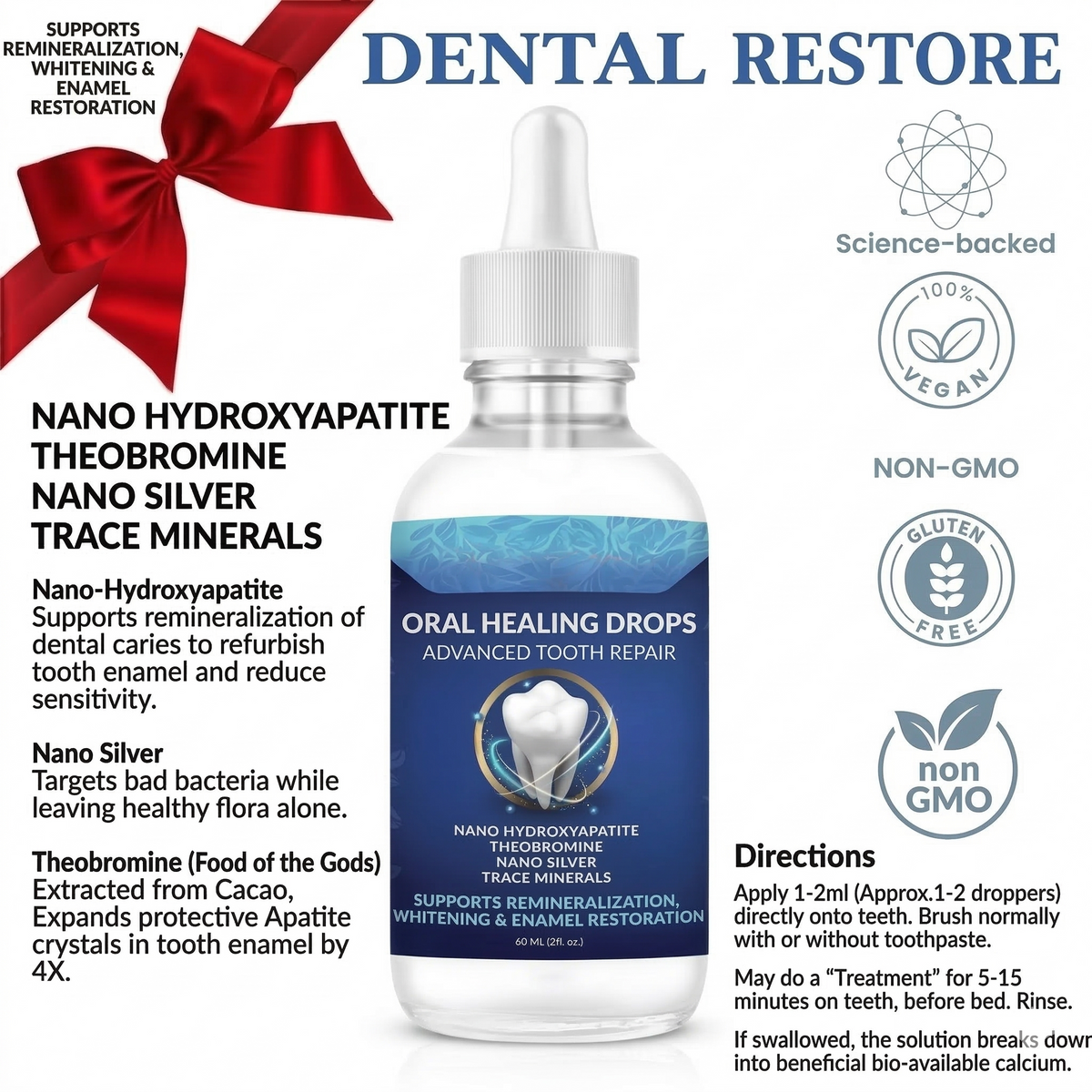 Hydroxyapatite Remineralizing Tooth Armor